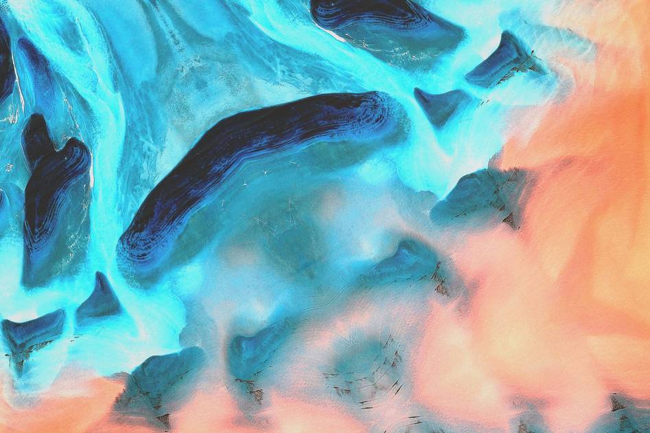 AI-generated abstract digital art showcasing evolving neural network visuals